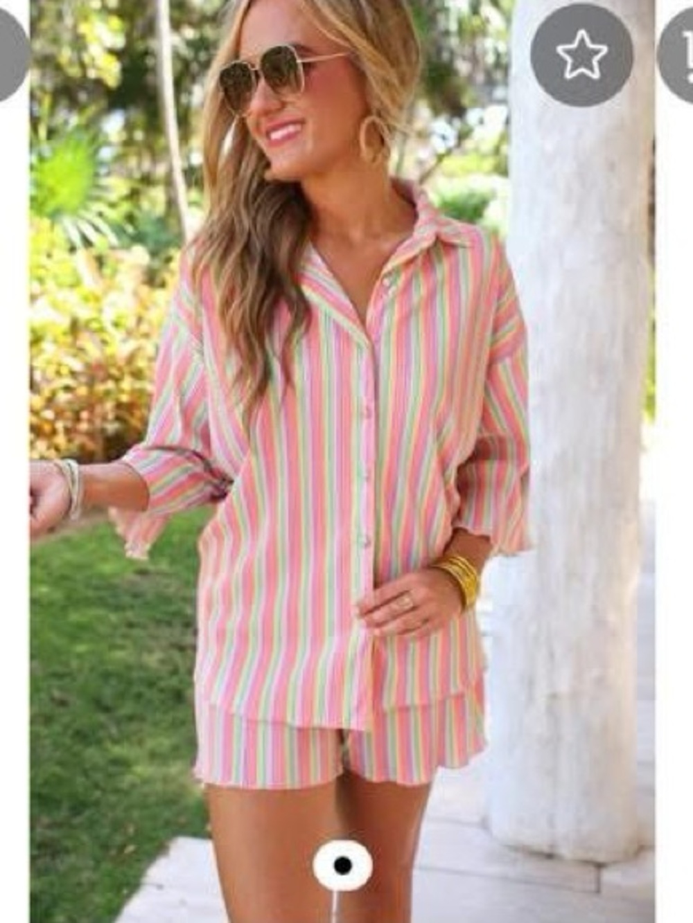 Dreamy Daze Jess Lea Multi-Striped Set- NWOT!